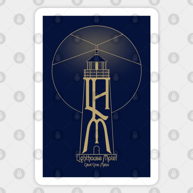 Lighthouse Motel Magnet by Maddy Young